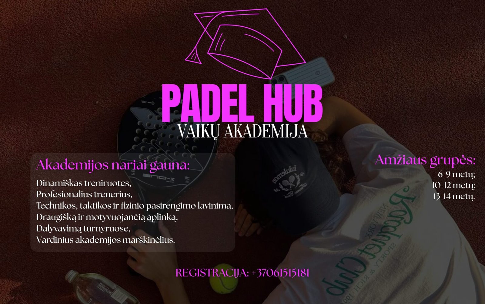 Padelio treniruotės vaikams Kaune