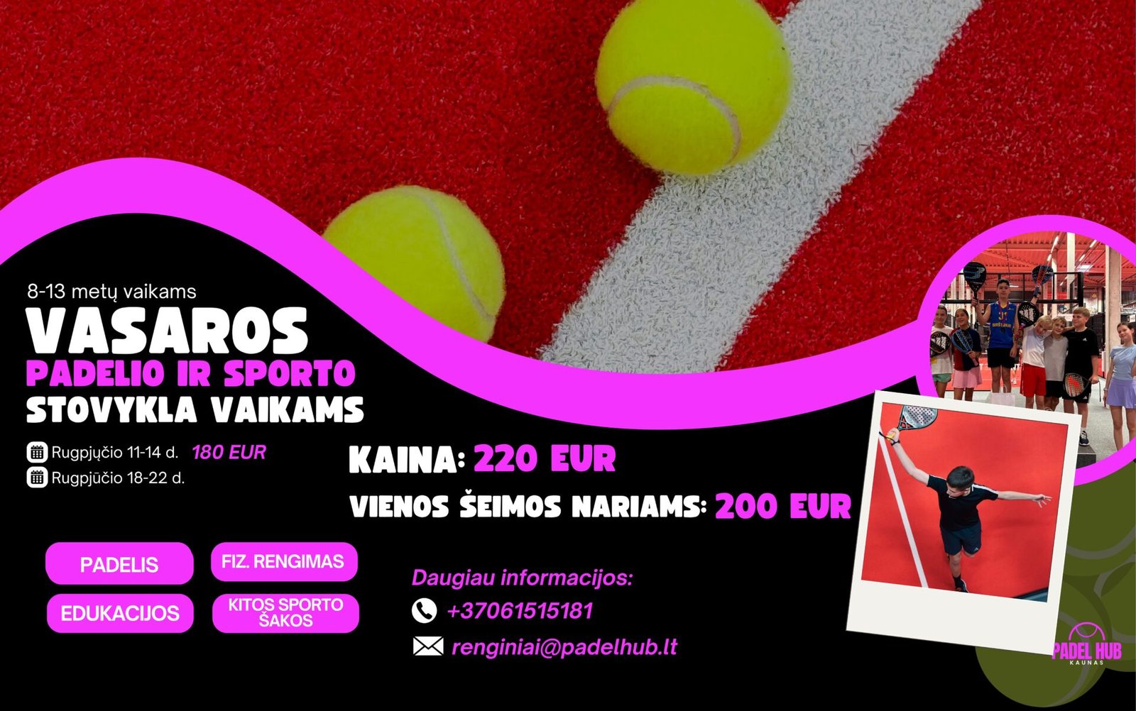 Vaikų vasaros stovykla Kaune