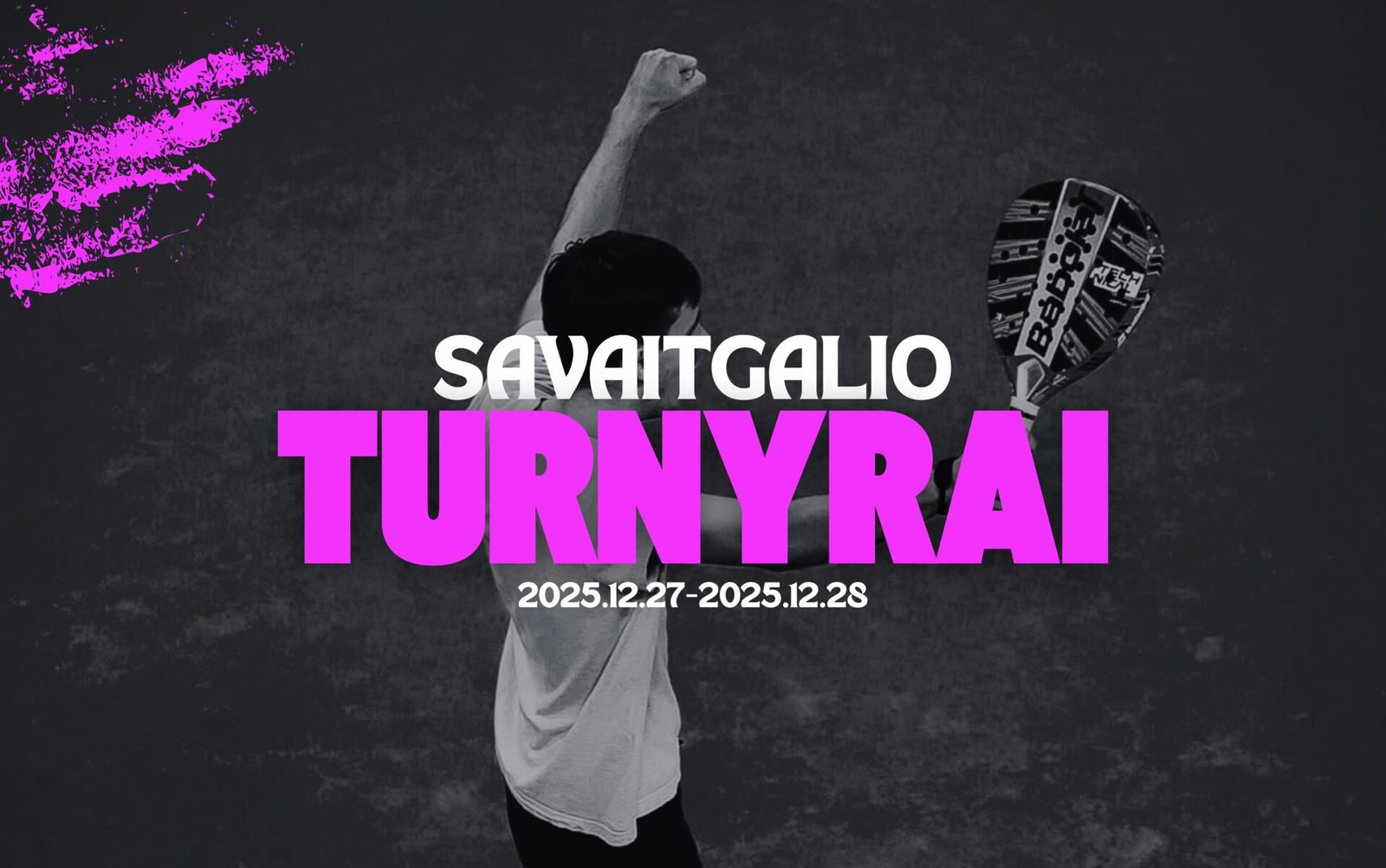 Padelio turnyrai ir pasižaidimai savaitgalį