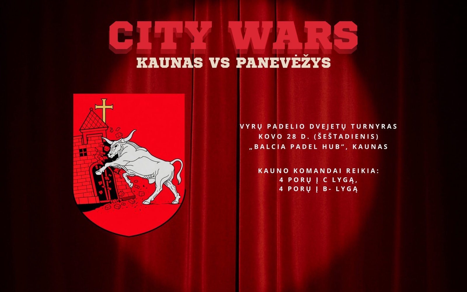 Kaunas vs Panevėžys padelio turnyras