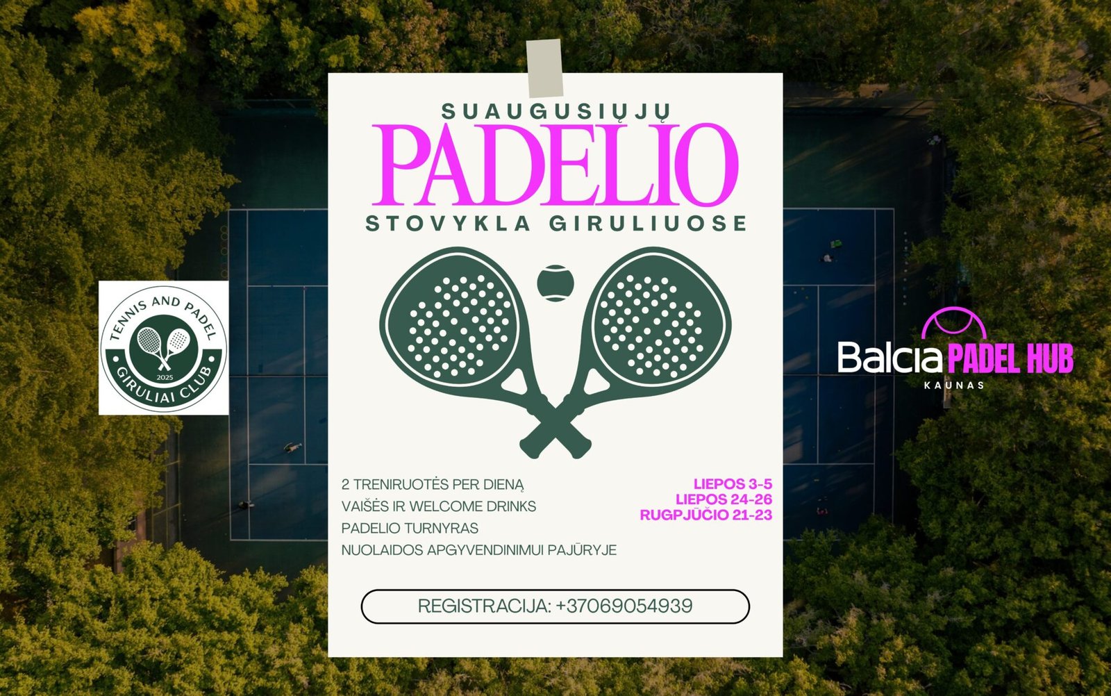 Padelio stovykla Palangoje