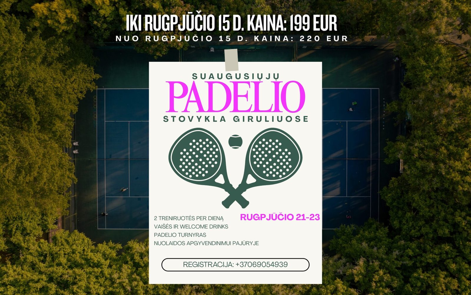 padelio stovykla suaugusiems